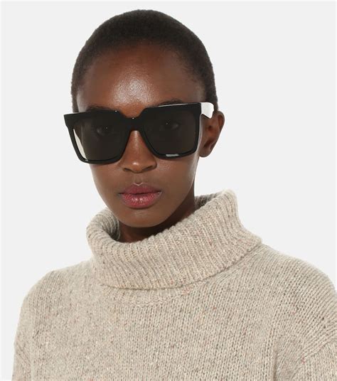 celine matrix sunglasses black|Celine Céline Matrix Square Sunglasses .